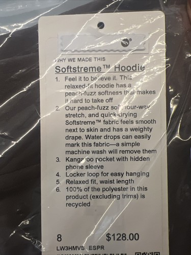 NWT Lululemon Women's Softstreme Hoodie Espresso Size : 8 | eBay