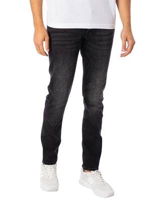 Мужские зауженные джинсы Glenn Original 617 Jack & Jones, черные