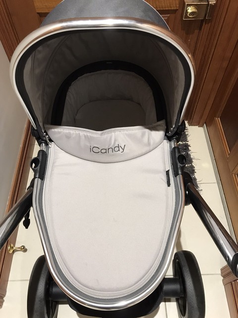 icandy peach twin carrycot truffle