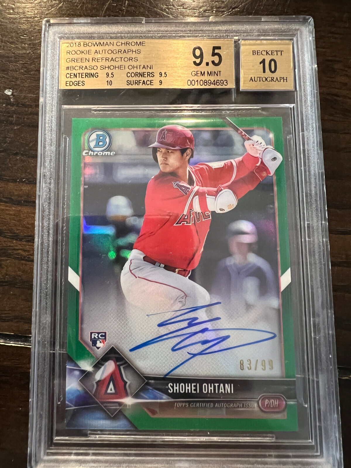 ◇BGS:9 MINT【#17 S. OHTANI RC 】2018 Bowman Holiday Rookie ◇BGS:9 MINT【#17 S. OHTANI RC 】2018 Bowman Holiday Rookie