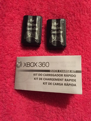 Microsoft Xbox 360 Quick Charge Kit - Dual Controller Battery Charger - Black