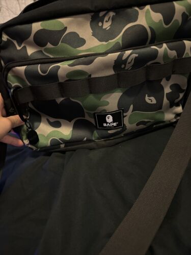 BAPE A Bathing Ape Camo Shoulder Bag Crossbody with BAPE A Bathing Ape Camo Shoulder Bag Crossbody with