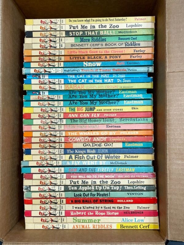 Vtg Dr. Seuss Cat In The Hat Beginner Books 1950s 1960s Book Club Various Titles