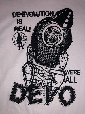 DEVO Band Gift For Family White T-Shirt Cotton All Size S-5XL YY129