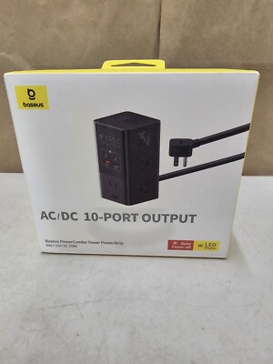 Baseus 10-in-1 Desktop Charging Station with 35W Power Strip, Surge Protector