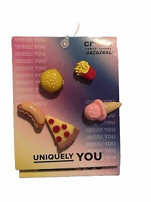 Crocs Jibbitz - Uniquely You Collection  - Fast Food 5 Pack Charms - New