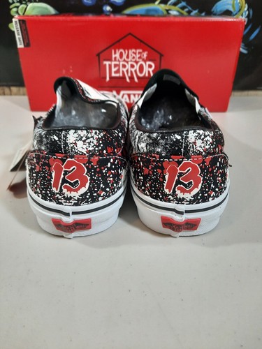 Pre-owned Vans X Friday The 13th Jason Voorhees Classic Slip On-glow In The Dark Sz 13