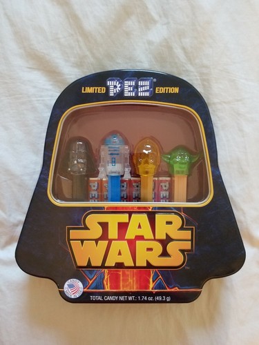 STAR WARS Limited Edition Pez Tin Gift Set of 4 candy dispensers