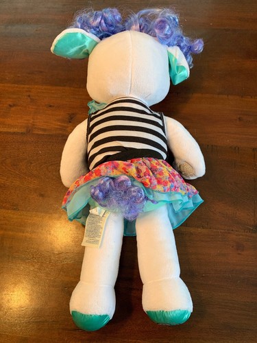 Build-A-Bear Honey Girls Stella White Puppy Dog 20” Large Plush W Outfit Retired