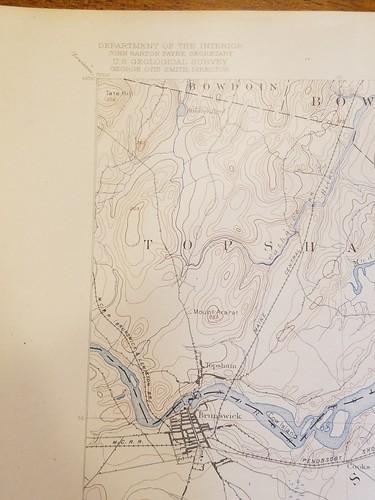 1920 topography map state of Maine 20x16.5 BATH sheet. U.S. Geological Survey