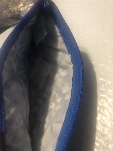 VERA BRADLEY Brush And Pencil Case Blue Lagoon NWT