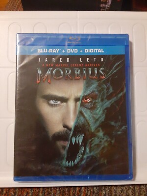 NEW SEALED Morbius (Blu-ray & DVD + Digital 2022) MARVEL COMICS VAMPIRE 