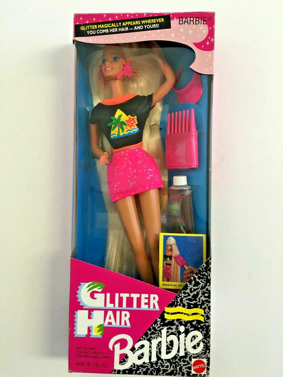 barbie glitter comb