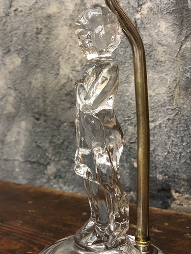 Vintage Classic Table Lamp Figural Lady Woman Bedside Light
