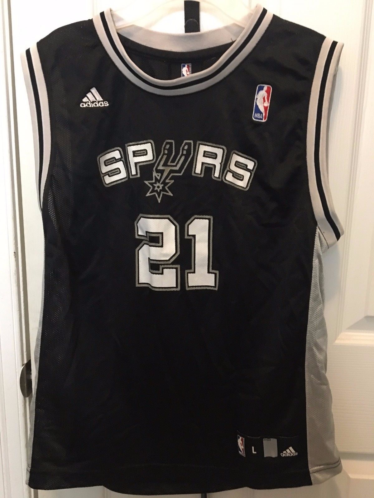 SPURS DUNCAN 21 ユニフォーム XL adidas Adidas NBA Authentics Tim Duncan #21 San Antonio Spurs