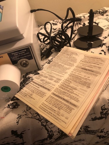 SHARP Electronic Cash Register XE-A102 w/ Key WORKS