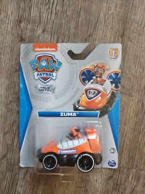 Paw Patrol True Metal Diecast vehicle Zuma Orange Brown Dog NEW In Pkg.