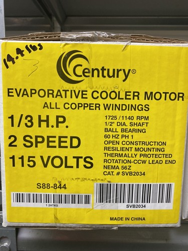 Century swamp cooler motor