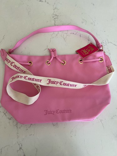 Juicy Couture Pink Tote Purse Bucket Bag shoulder Crossbody