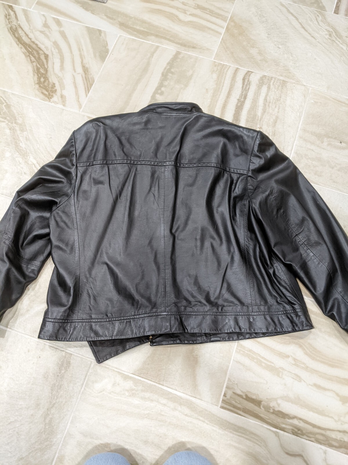 Michael Michael Kors Plus Size Leather Moto Jacket Black Size 3X