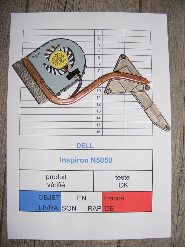 Ventilateur & Dissipateur Pour Dell Inspiron N5050