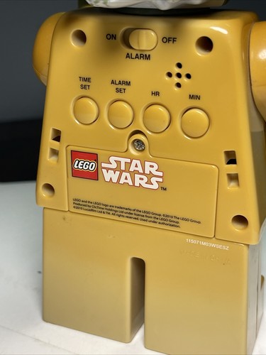 Star Wars Lego Yoda Digital Alarm Clock Tested & Working New Batteries