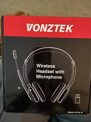 Vonztek Wireless Headset with Microphone Model BT782-D