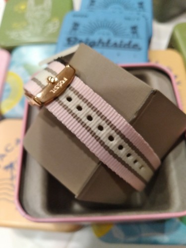Fossil Dayle Three-Hand Two-Tone Nylon 