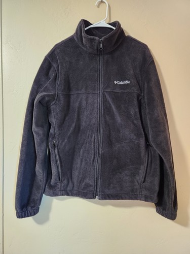 Columbia Fleece Jacket Full Zip Men's Large Black