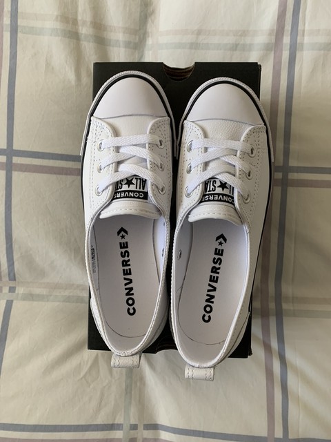 converse leather ballet shoes