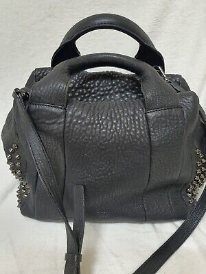 AUTHENTIC MCM Black Leather  Shoulder BAG