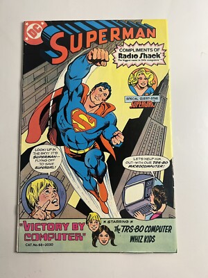 Superman: Compliments of Radio Shack Giveaway Promo DC Comic 1981