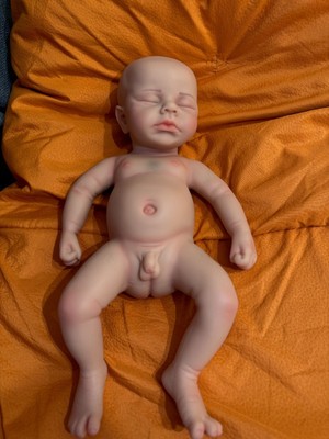 13''Full Body Platinum Silicone Boy Reborn Baby Dolls Newborn Baby
