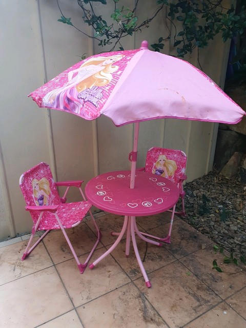 barbie picnic table set