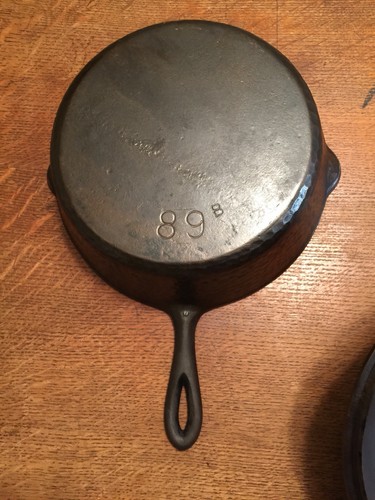 CFH vintage hammered lid with cast iron skillet rare