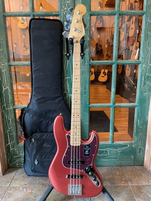 Fender Player Plus Active / Passive Jazz Bass 4 String Aged Candy Apple Red wBag