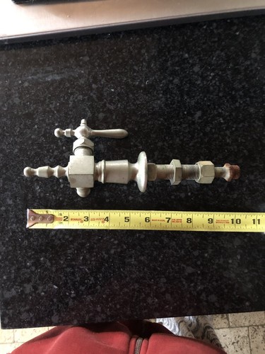 ANTIQUE & UNIQUE silver/brass wall mount faucet/fixture by Central Brass Co.