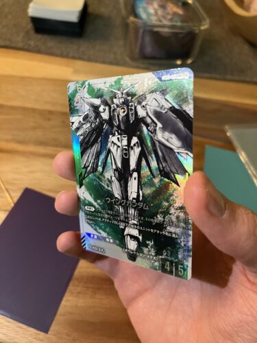 Gundam Card Game limited Box Ver.β ST02-001 LR+ Wing Gundam Gundam Card Game limited Box Ver.β ST02-001 LR+ Wing Gundam