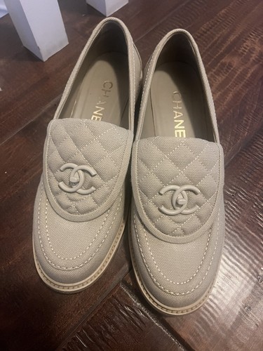 last sale CHANELローファー chanel women's shoes size 41- 2024 Interlocking CC Logo