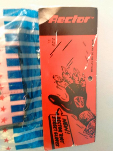 NOS Vintage Rector Riot Gloves XL Leather Street PINK skateboard old school