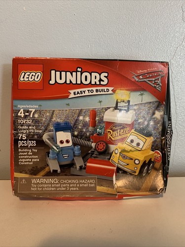 DISNEY PIXAR CARS LEGO Juniors 10732 GUIDO + LUIGI'S PIT