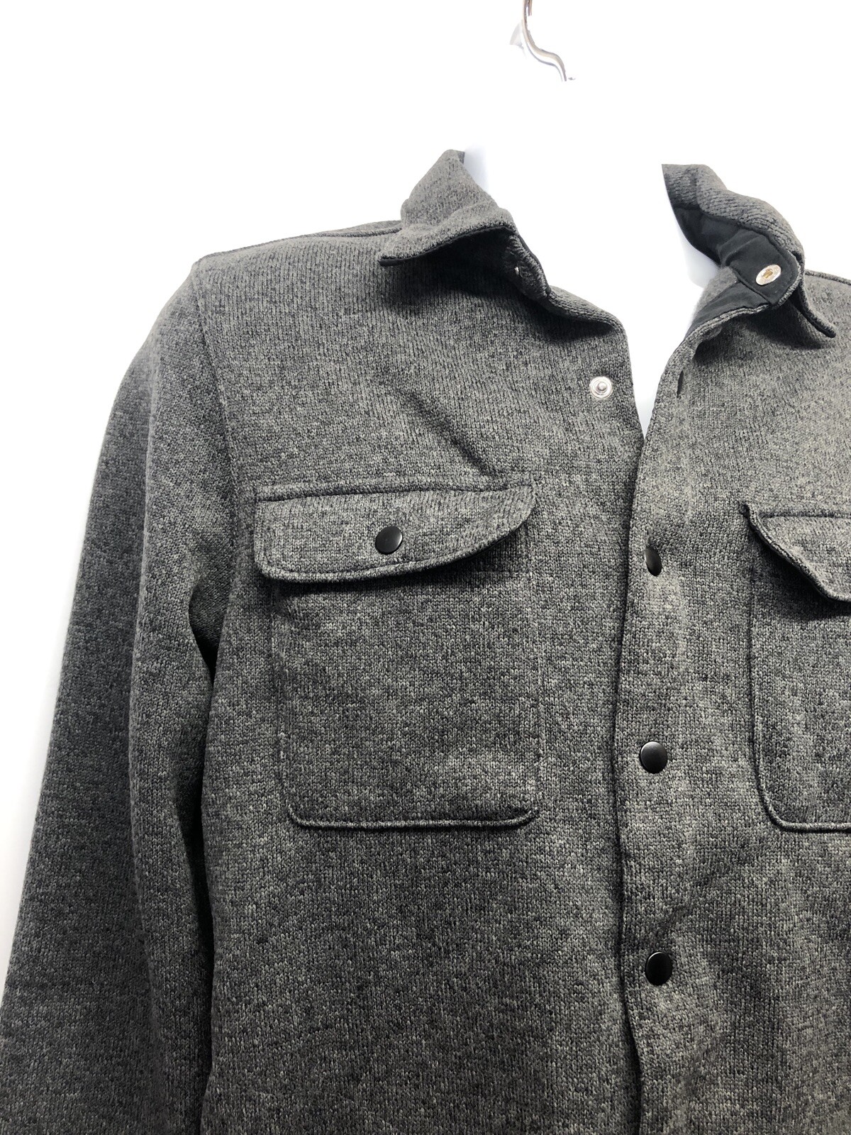 men's button up fleece jacket