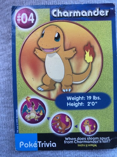 Charmander #04 - PokeTrivia Mewtwo Strikes Back Collectible
