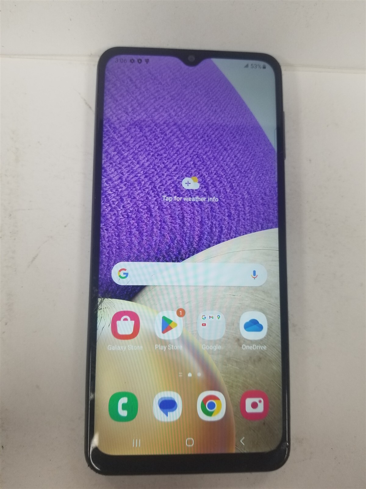 SAMSUNG GALAXY A32 5G 64GB BLACK SM-A326W (UNLOCKED) DAMAGED CD8384