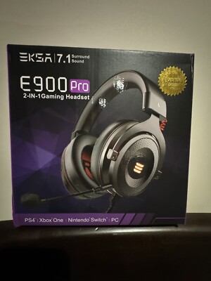 EKSA E900 Pro 7.1 Virtual Surround Sound Gaming Headset - PS4 Xbox One Switch PC