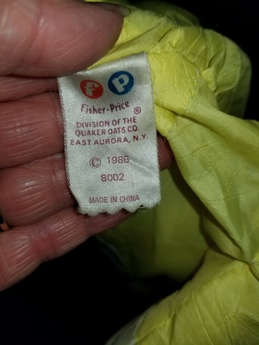 Vintage Fisher Price Yellow Puffalump Kitty Cat Kitten 1986 #8002 no dress