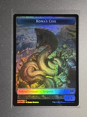 Magic MTG Kaldheim Koma's Coil FOIL Token x1 - Unplayed, English