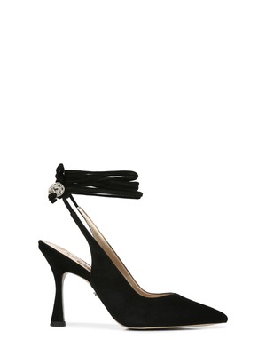 

SAM EDELMAN Женские черные стеганые туфли-лодочки Harvie с острым носком на шпильках и ремешками, размер 8,5 м, Черный, H3819L1