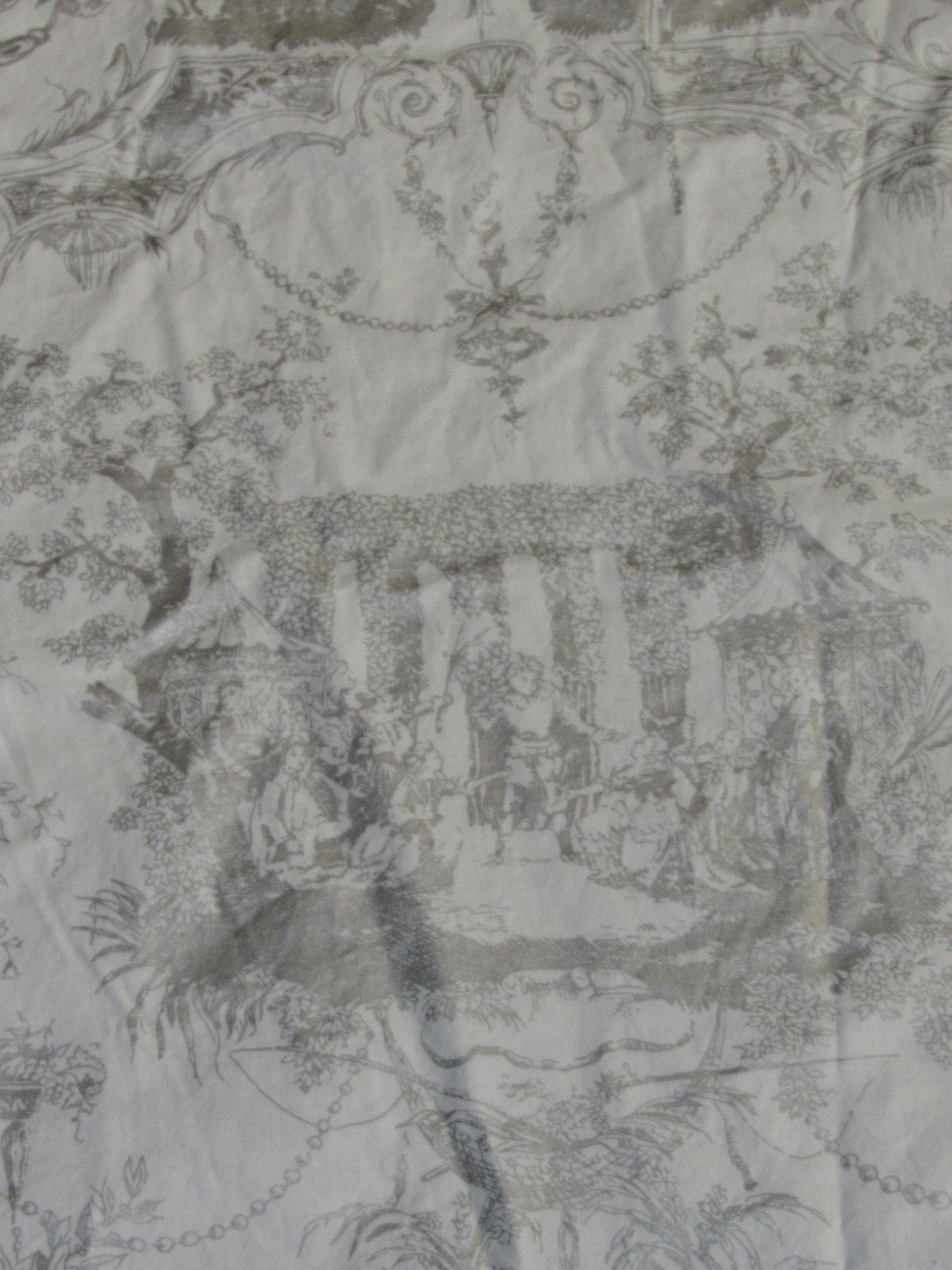 5+ Yards Lee Behren Exclusive Handprint MARRIAGE OF FIGARO Toile Fabric Material