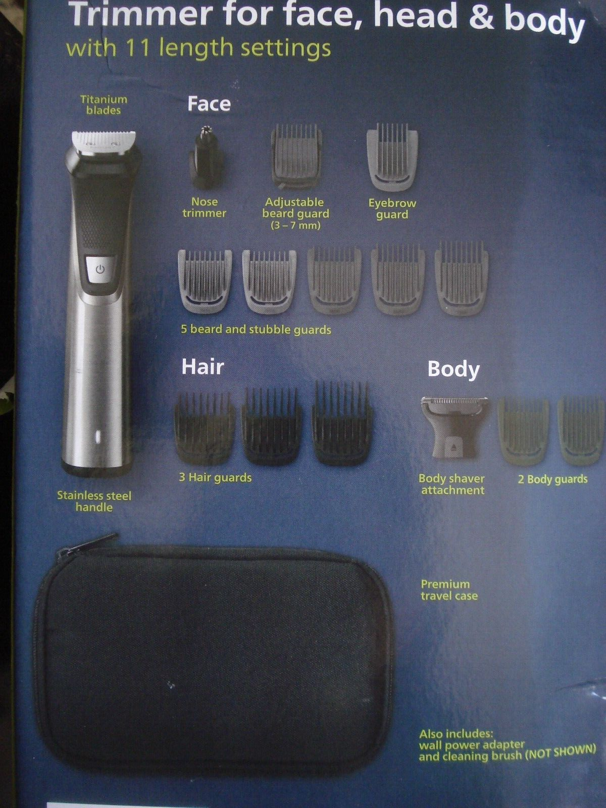 Philips Norelco Multigroom Titanium blades All-in-one Trimme